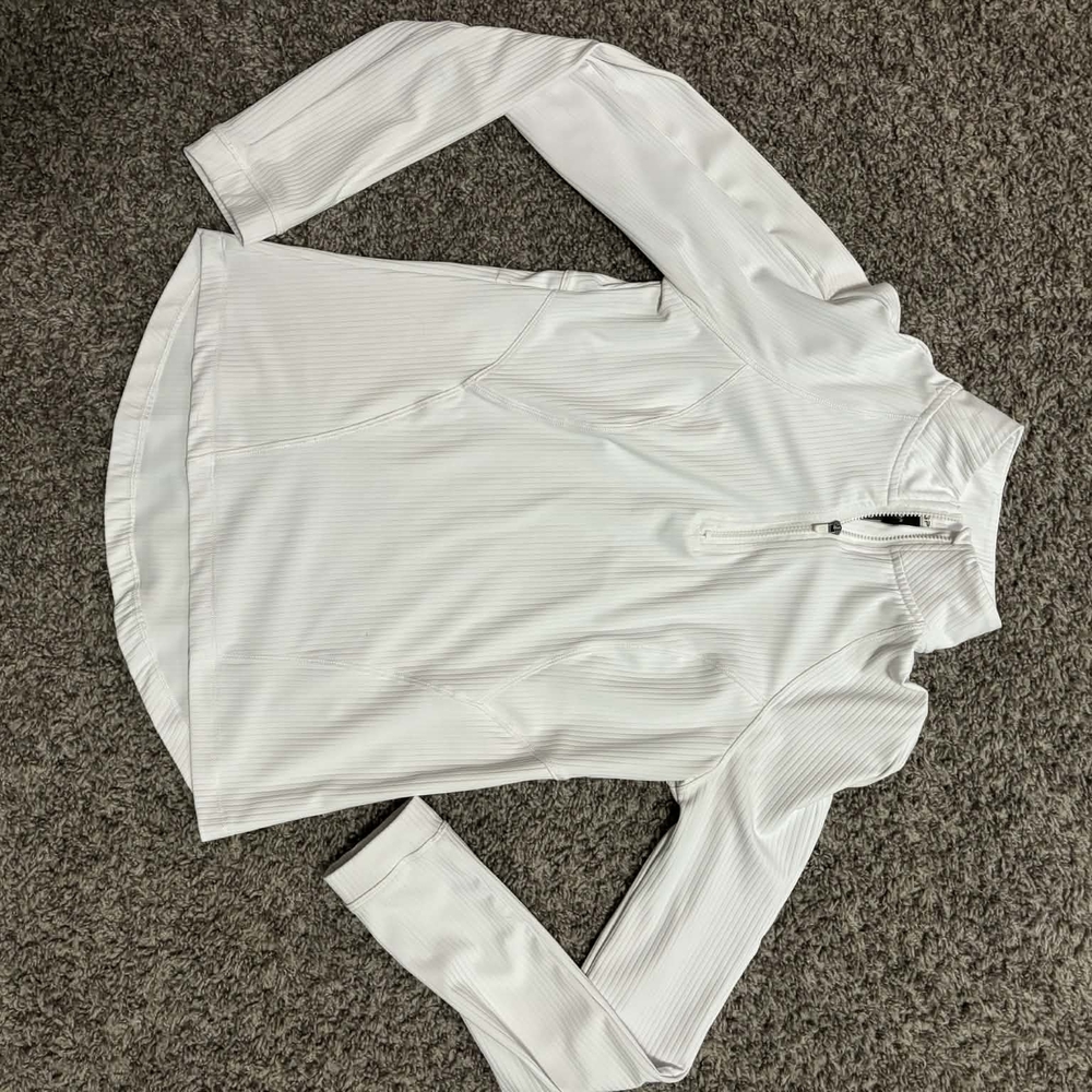 Spyder Active White Quarter-Zip Pullover